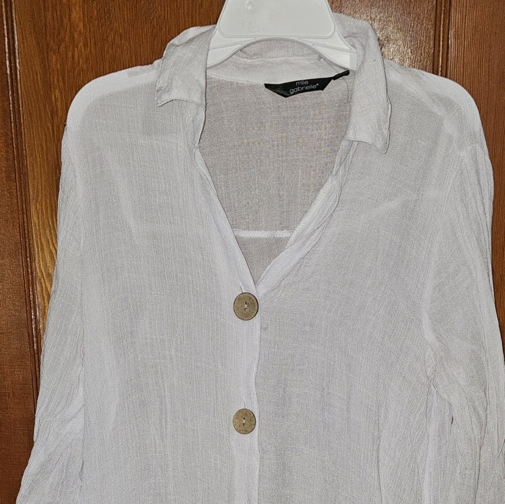 Mlle Gabrielle White Swim Coverup